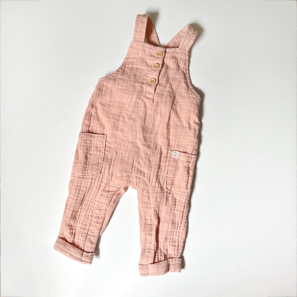 Carter's Little Planet Baby Organic Cotton Gauze Overalls Rose Pink